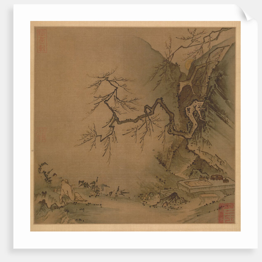 Drinking in the Moonlight, late 1100s-early 1200s by Ma Yuan