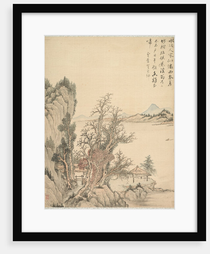 Dwelling by the Shore, 1847 by Tsubaki Chinzan