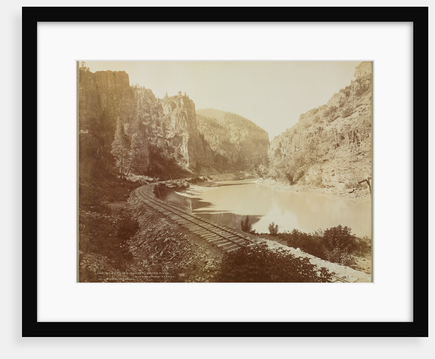 Echo Cliffs, Canyon of the Grand River, Glenwood Extension, Colorado, 1885 by William Henry Jackson