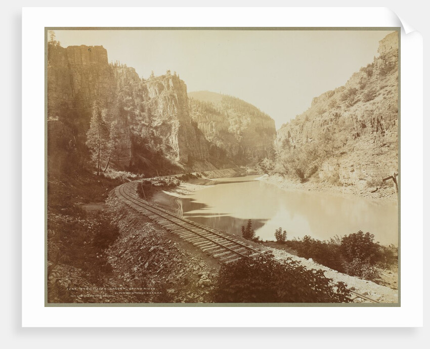 Echo Cliffs, Canyon of the Grand River, Glenwood Extension, Colorado, 1885 by William Henry Jackson