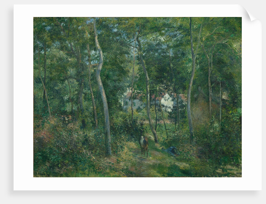 Edge of the Woods Near LHermitage, Pontoise, 1879 by Camille Pissarro