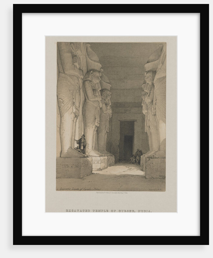 Egypt and Nubia, Volume I: Excavated Temple of Gyrshe, Nubia, 1846 by Louis Haghe