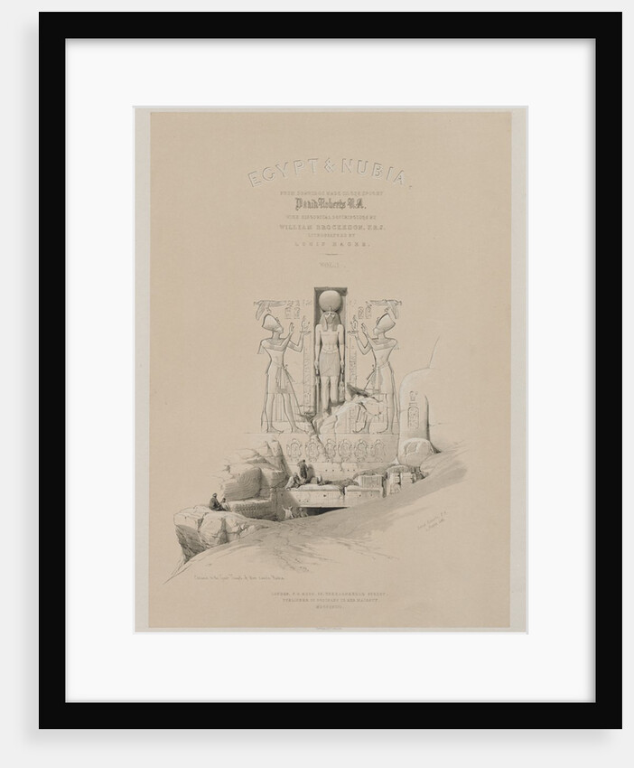 Egypt and Nubia, Volume I: Frontispiece, 1846 by Louis Haghe