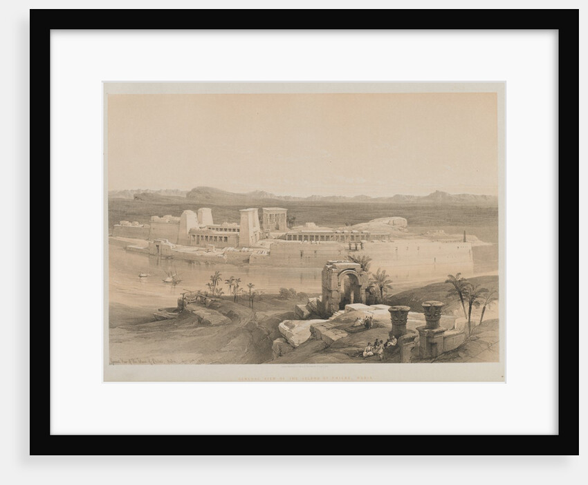 Egypt and Nubia, Volume I: General View of the Island of Philae, Nubia, 1846 by Louis Haghe