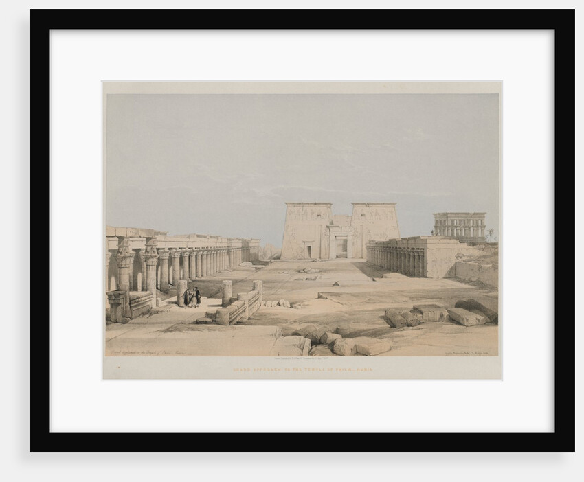 Egypt and Nubia, Volume I: Grand Approach to the Temple of Philae, Nubia, 1847 by Louis Haghe