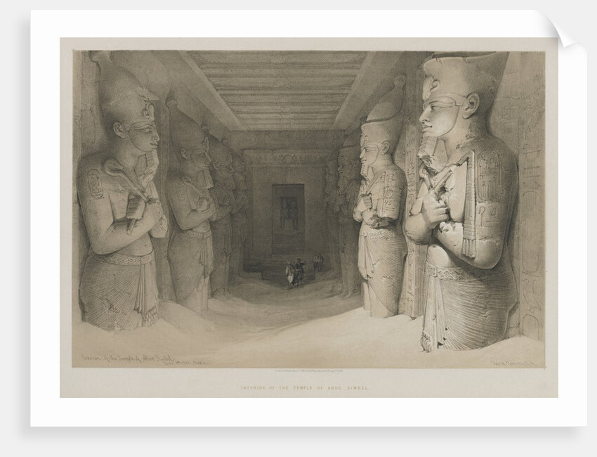 Egypt and Nubia, Volume I: Interior of the Temple of Aboo-Simbel, 1846 by Louis Haghe