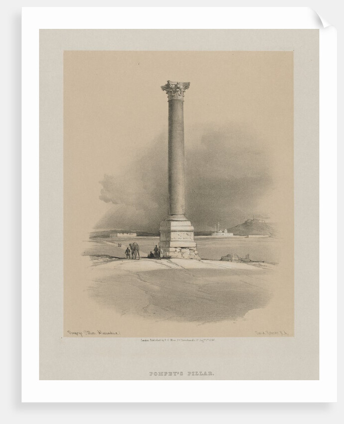 Egypt and Nubia, Volume I: Pompey's Pillar, Alexandria, 1846 by Louis Haghe