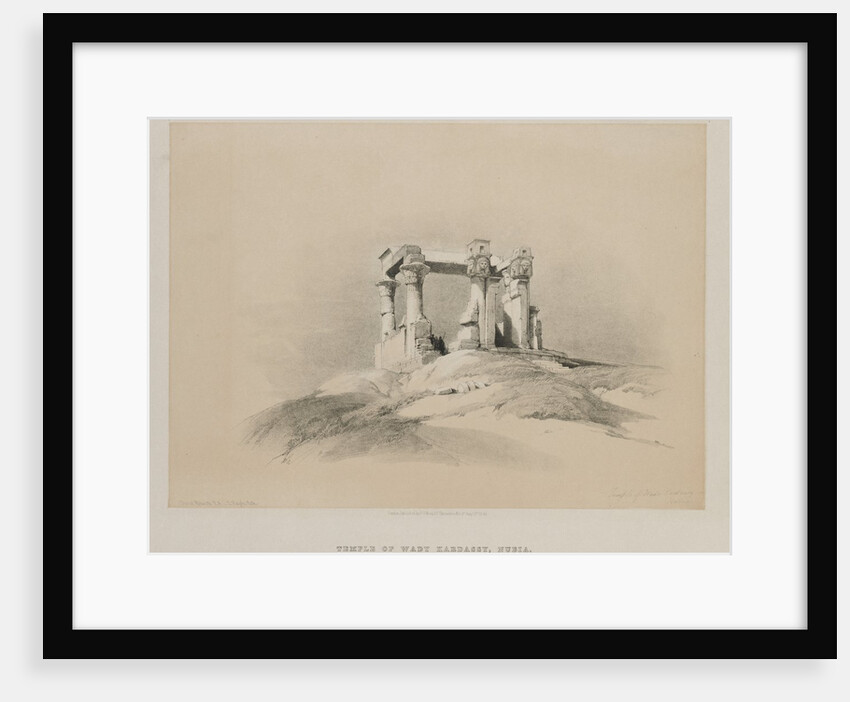 Egypt and Nubia, Volume I: Temple of Wady Kardassy in Nubia, 1846 by Louis Haghe