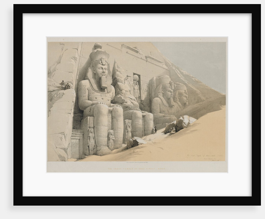 Egypt and Nubia, Volume I: The Great Temple of Aboo-Simble, Nubia, 1846 by Louis Haghe