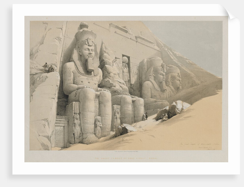 Egypt and Nubia, Volume I: The Great Temple of Aboo-Simble, Nubia, 1846 by Louis Haghe