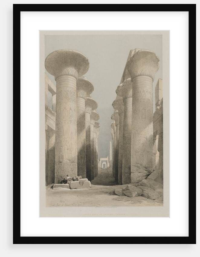 Egypt and Nubia, Volume I: Thebes, Great Hall at Karnac, 1848 by Louis Haghe