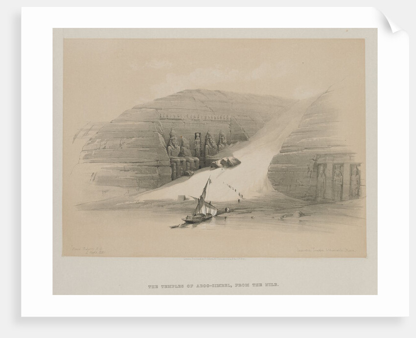 Egypt and Nubia, Volume II: Excavated Temples of Abo Simble, Nubia, 1848 by Louis Haghe