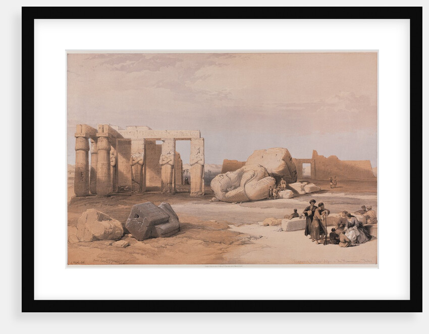 Egypt and Nubia, Volume II: Fragments of the Great Colossi at the Memnonium, Thebes, 1847 by Louis Haghe