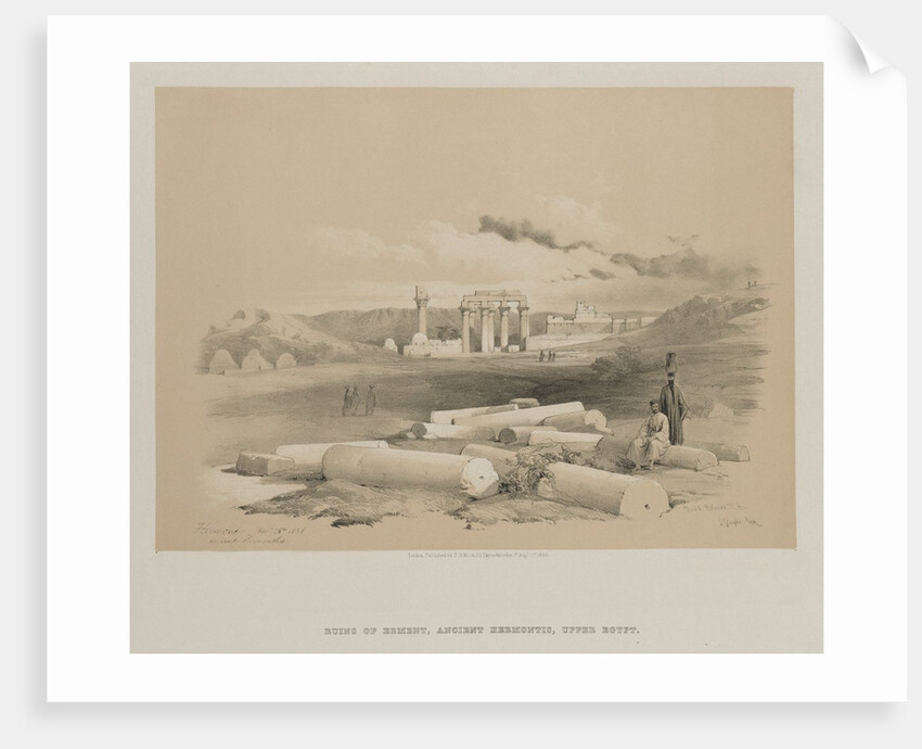 Egypt and Nubia, Volume II: Hermont, Ancient Hermonthis, 1848 by Louis Haghe