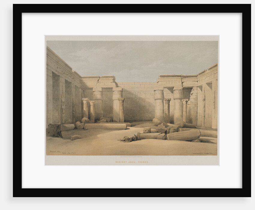 Egypt and Nubia, Volume II: Medinet Abou, Thebes, 1847 by Louis Haghe