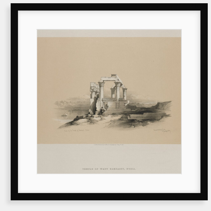 Egypt and Nubia, Volume II: Ruins of the Temple of Kardeseh, Nubia, 1848 by Louis Haghe