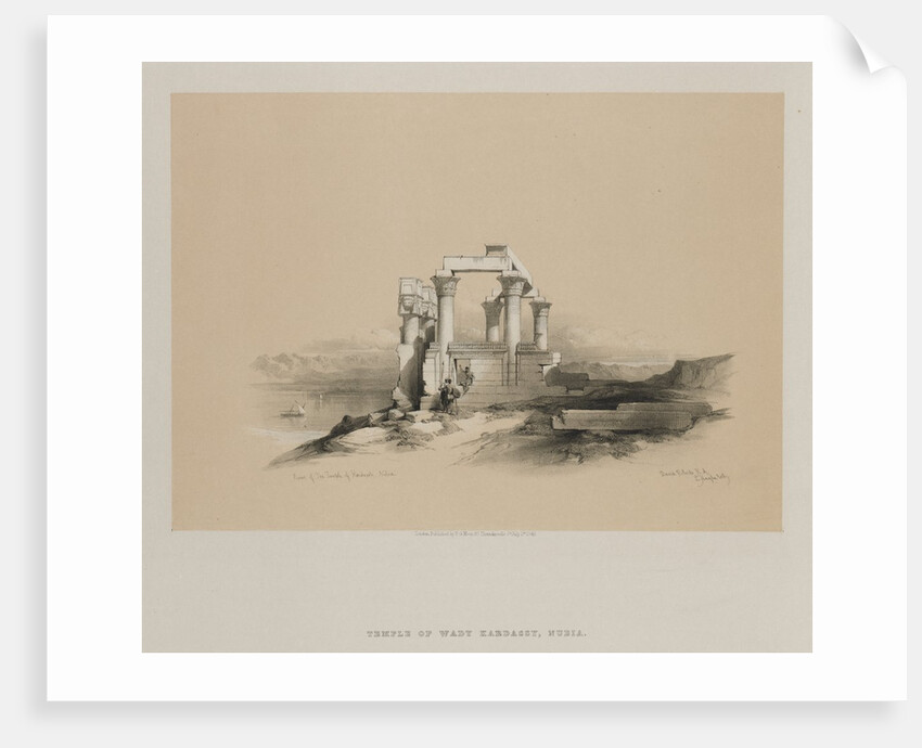 Egypt and Nubia, Volume II: Ruins of the Temple of Kardeseh, Nubia, 1848 by Louis Haghe