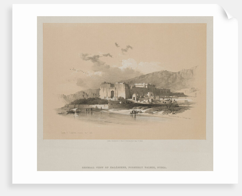 Egypt and Nubia, Volume II: Temple of Kababshe, Nubia, 1848 by Louis Haghe