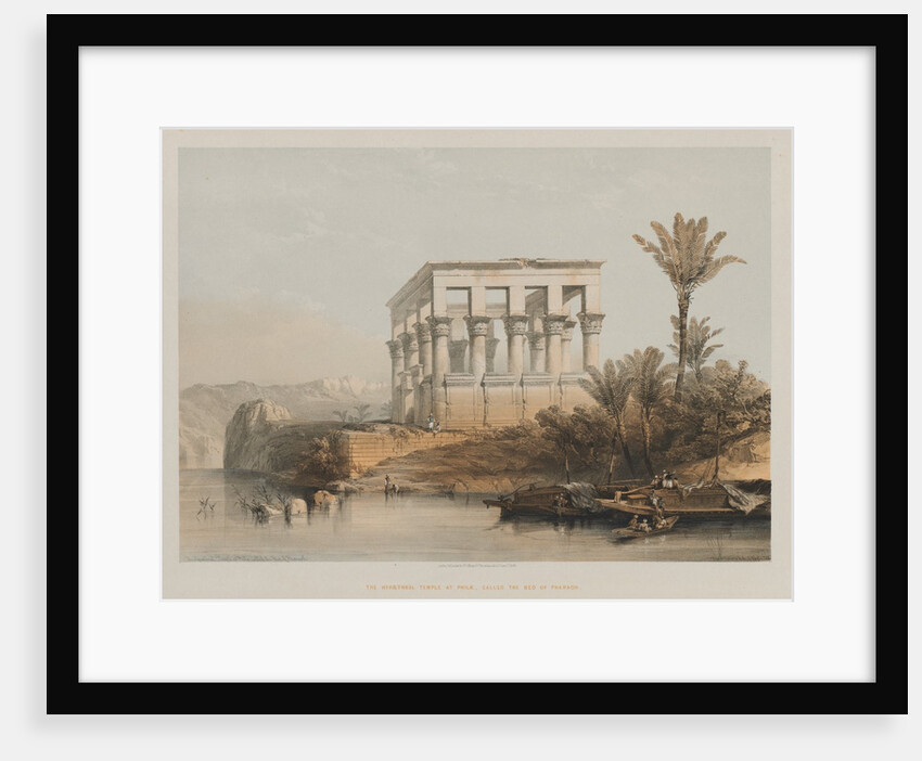 Egypt and Nubia, Volume II: The Hypaethral Temple at Philae, called the Bed of Pharaoh, 1848 by Louis Haghe