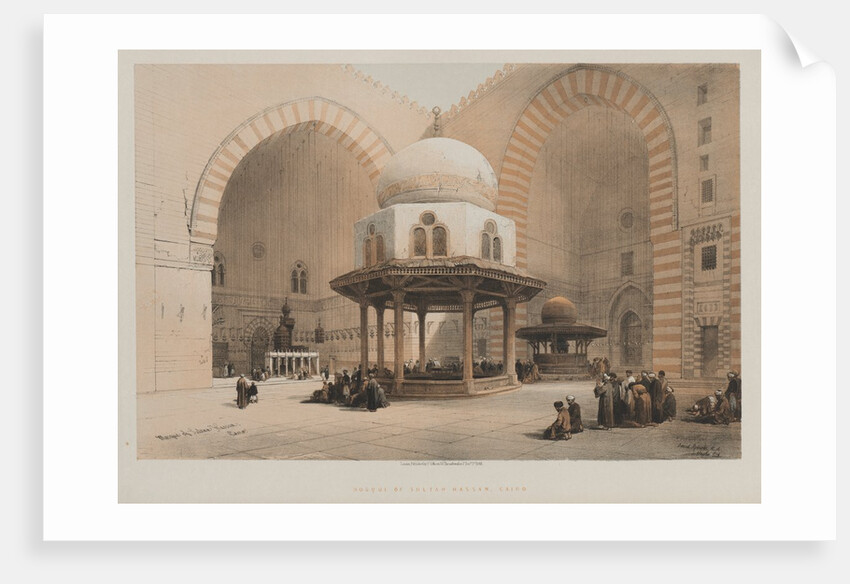 Egypt and Nubia, Volume III, Mosque of the Sultan Hassan, Cairo, 1848 by Louis Haghe