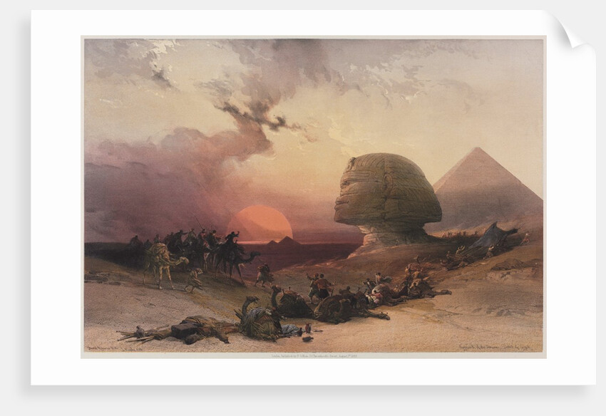 Egypt and Nubia, Volume III: Approach of the Simoon-Desert at Gizeh, 1849 by Louis Haghe