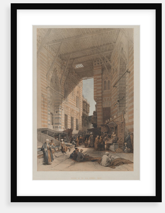Egypt and Nubia, Volume III: Bazaar of the Silk Mercers, Cairo, 1848 by Louis Haghe