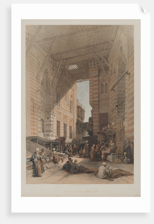 Egypt and Nubia, Volume III: Bazaar of the Silk Mercers, Cairo, 1848 by Louis Haghe