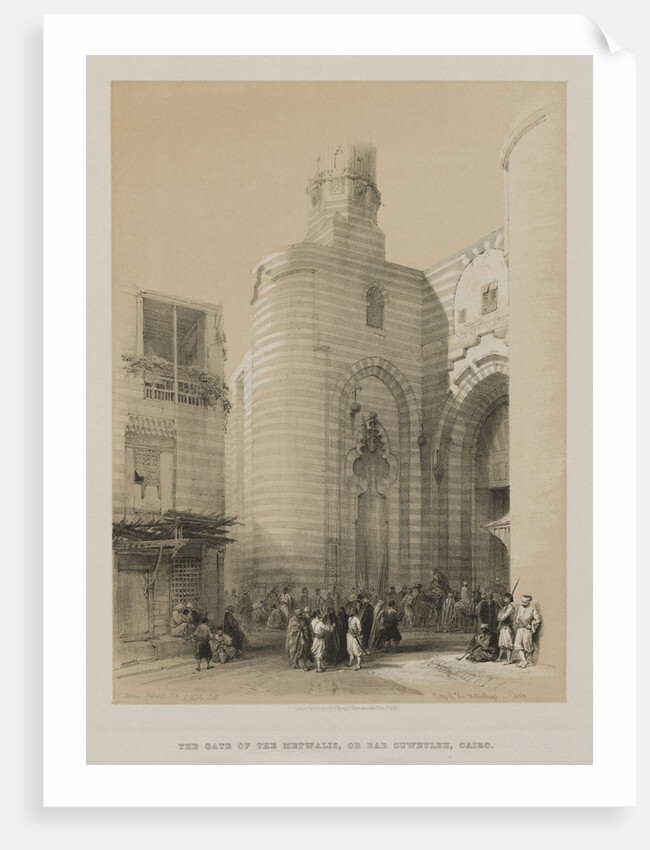 Egypt and Nubia, Volume III: Gate of the Metwaleys, Cairo, 1848 by Louis Haghe