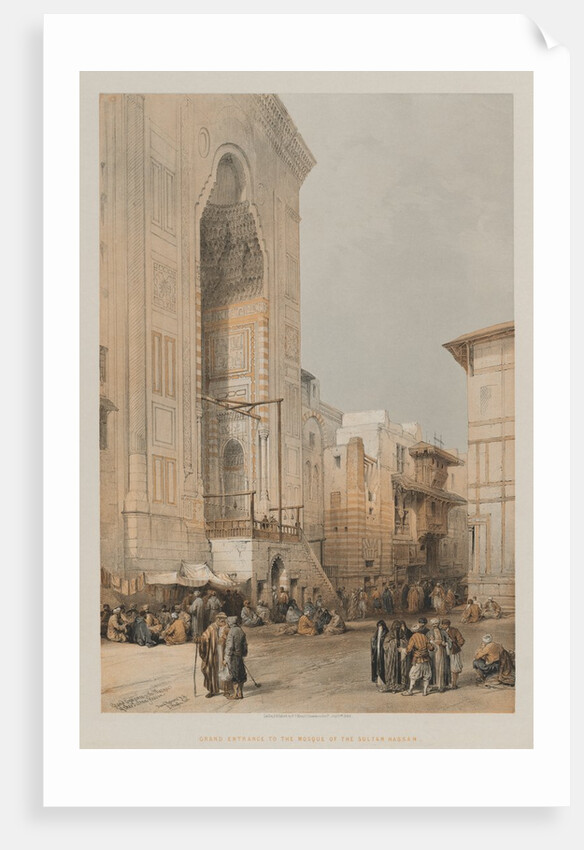 Egypt and Nubia, Volume III: Grand Entrance to the Mosque of the Sultan Hassan, 1849 by Louis Haghe
