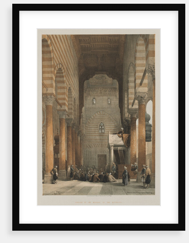 Egypt and Nubia, Volume III: Interior of the Mosque of the Metwalys, 1849 by Louis Haghe