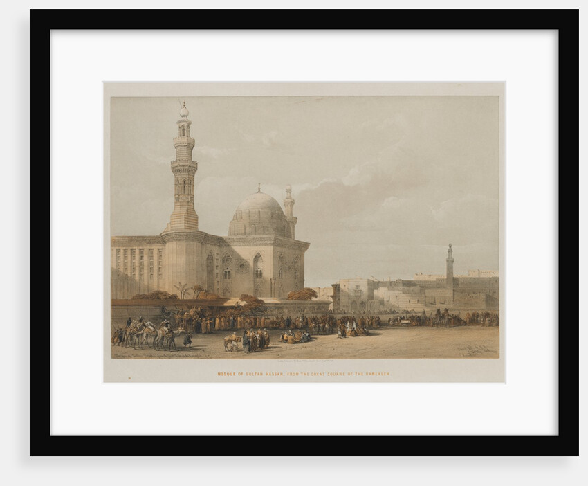Egypt and Nubia, Volume III: Mosque of Sultan Hassan, from the Great Square of the Rameyleh, 1849 by Louis Haghe