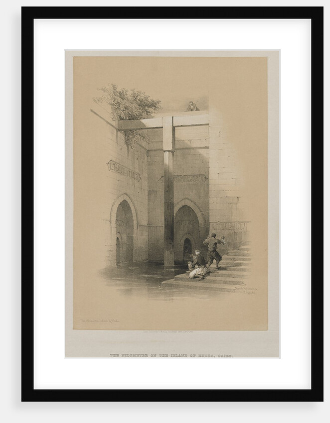 Egypt and Nubia, Volume III: The Nileometer. Island of Rhoda, 1849 by Louis Haghe