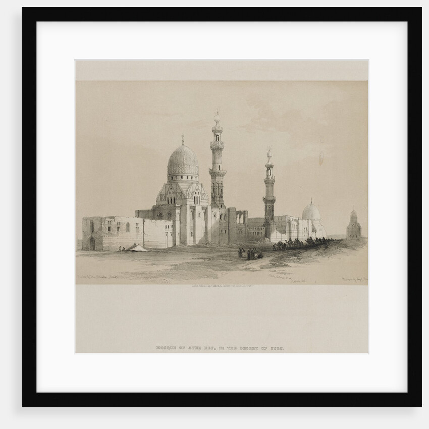 Egypt and Nubia, Volume III: Tombs of the Caliphs-Cairo. Mosque of Ayed Be[y], 1849 by Louis Haghe