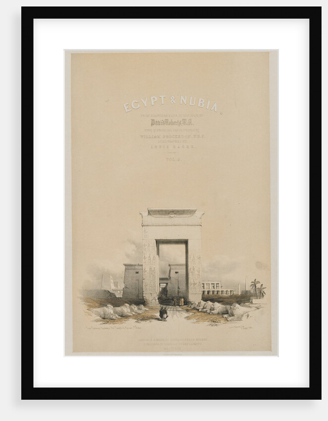 Egypt and Nubia: Frontispiece Volume V, 1849 by Louis Haghe