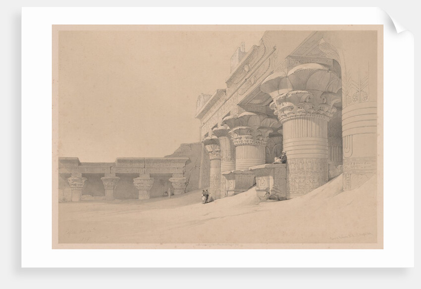 Egypt and Nubia: Volume I - No. 10, Edfou, 1838 by Louis Haghe
