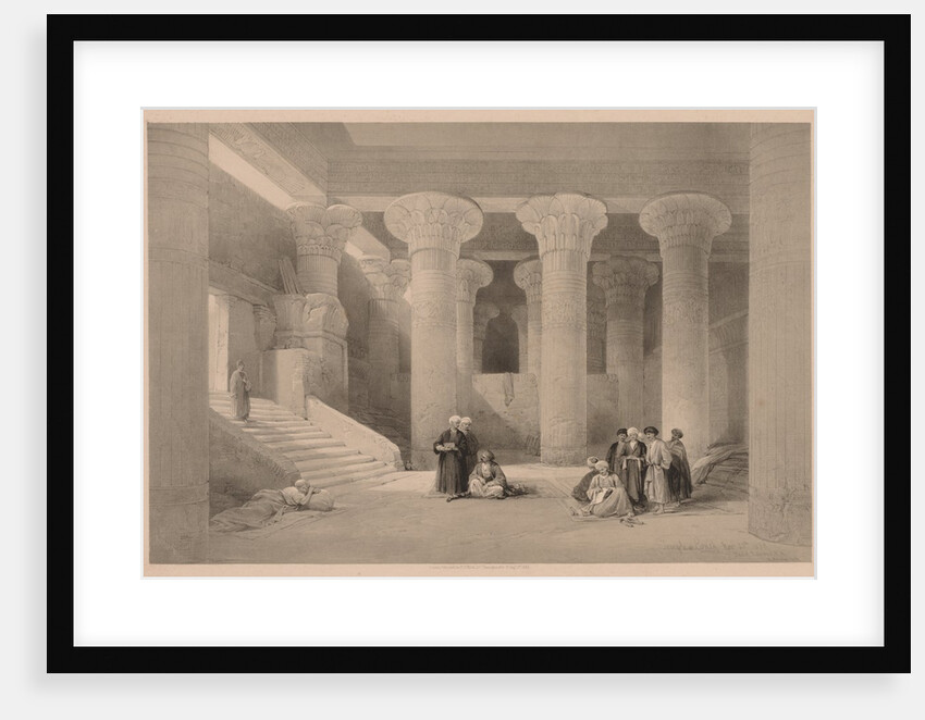 Egypt and Nubia: Volume I - No. 24, Temple at Esneh, 1838 by Louis Haghe