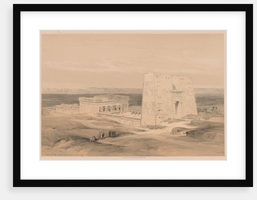 Egypt and Nubia: Volume I - No. 34, Temple of Edfou. Ancient Appolinopolis, Upper Egypt, 1838 by Louis Haghe
