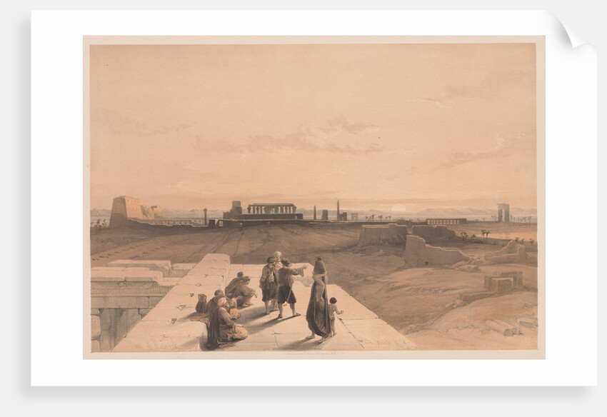 Egypt and Nubia: Volume I - No. 38, Ruins of Karnak, 1838 by Louis Haghe
