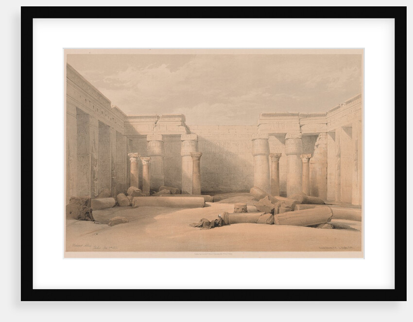 Egypt and Nubia: Volume II - No. 18, Medinet Abou, Thebes, 1832 by Louis Haghe