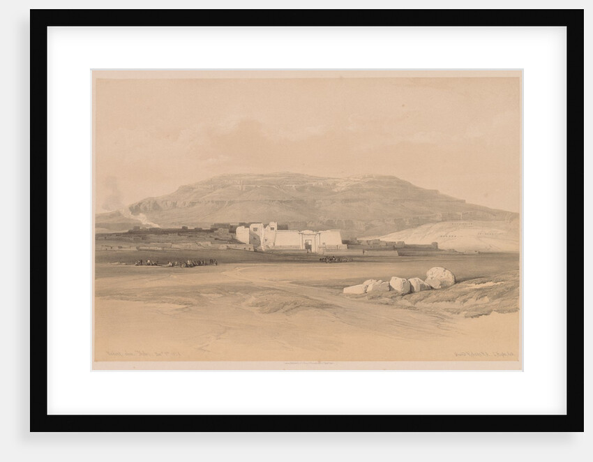 Egypt and Nubia: Volume II - No. 20, Medinet Abou, Thebes, 1838 by Louis Haghe