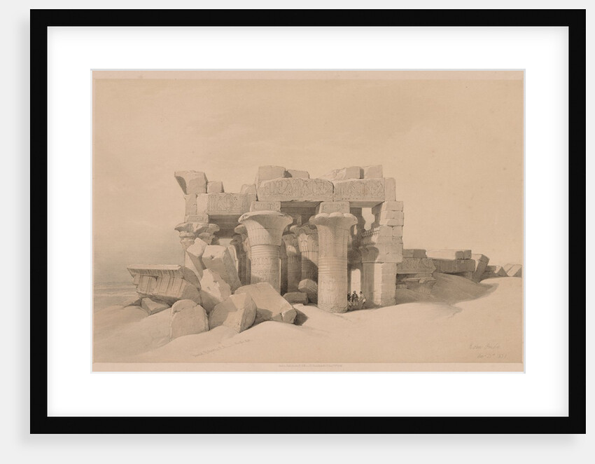 Egypt and Nubia: Volume II - No. 42, Ruins of Kom Ombo, 1838 by Louis Haghe