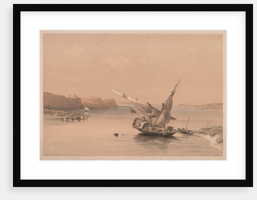 Egypt and Nubia: Volume II - No. 6, Approach to the Fortress of Ibrim, Nubia, 1838 by Louis Haghe