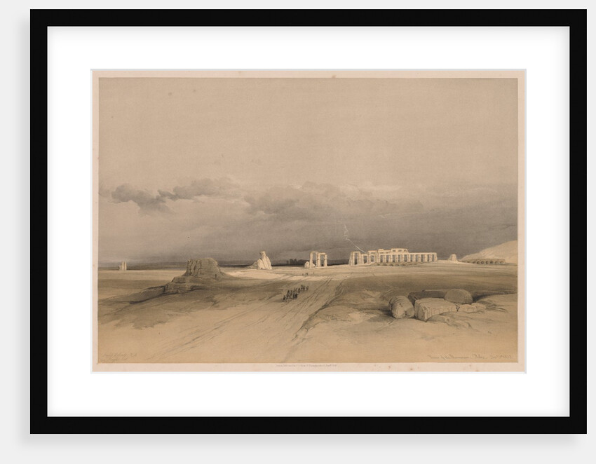 Egypt and Nubia: Volume II - No. 8, Ruins of the Memnonium, Thebes, 1838 by Louis Haghe