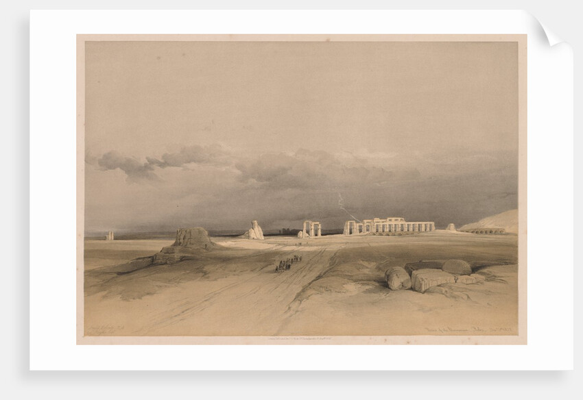 Egypt and Nubia: Volume II - No. 8, Ruins of the Memnonium, Thebes, 1838 by Louis Haghe