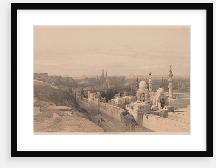 Egypt and Nubia: Volume III - No. 26, Cairo, Looking West, 1838 by Louis Haghe