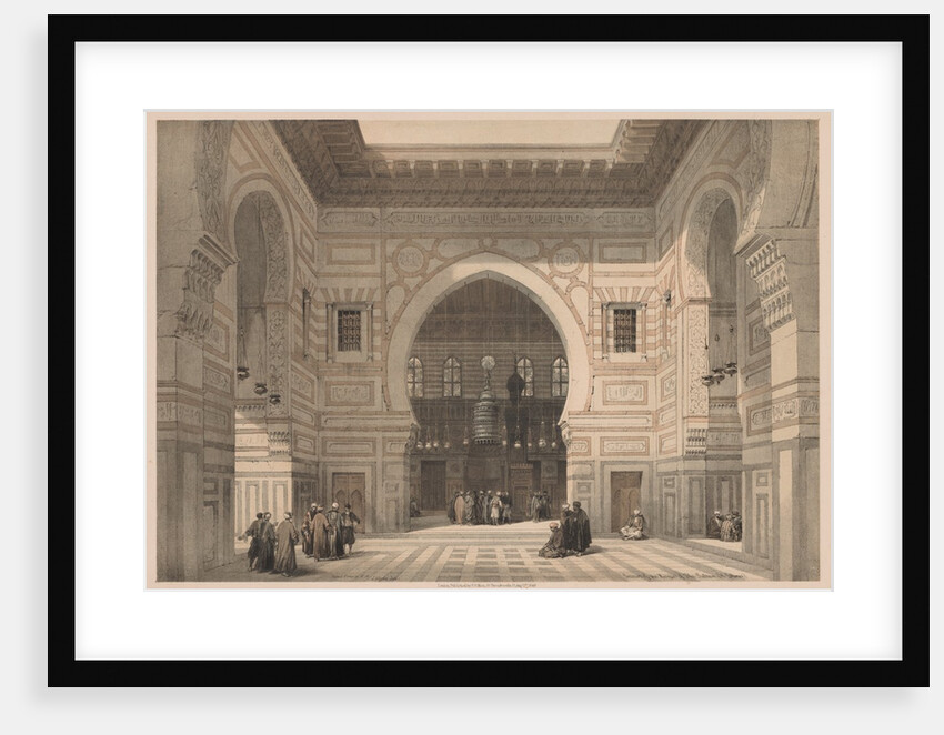 Egypt and Nubia: Volume III - No. 36, Interior of the Mosque of the Sultan El Ghoree, 1838 by Louis Haghe
