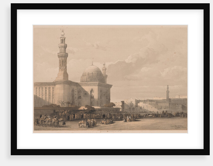 Egypt and Nubia: Volume III - No. 38, Mosque of Sultan Hassan from the Great Square…, 1838 by Louis Haghe