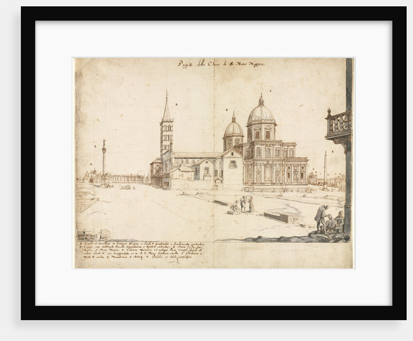 Eighteen Views of Rome: The Basilica of Santa Maria Maggiore, 1664 by Lievin Cruyl