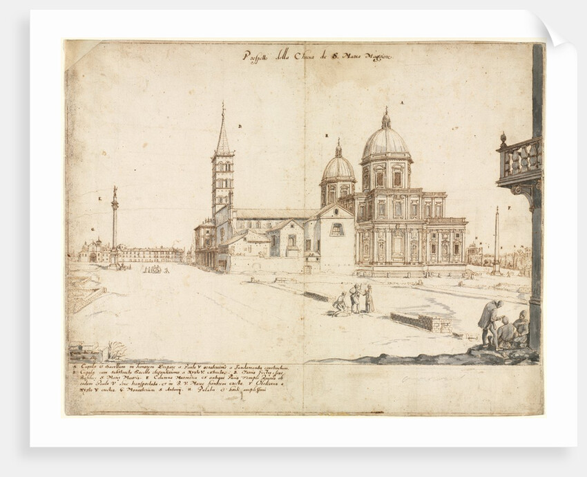 Eighteen Views of Rome: The Basilica of Santa Maria Maggiore, 1664 by Lievin Cruyl
