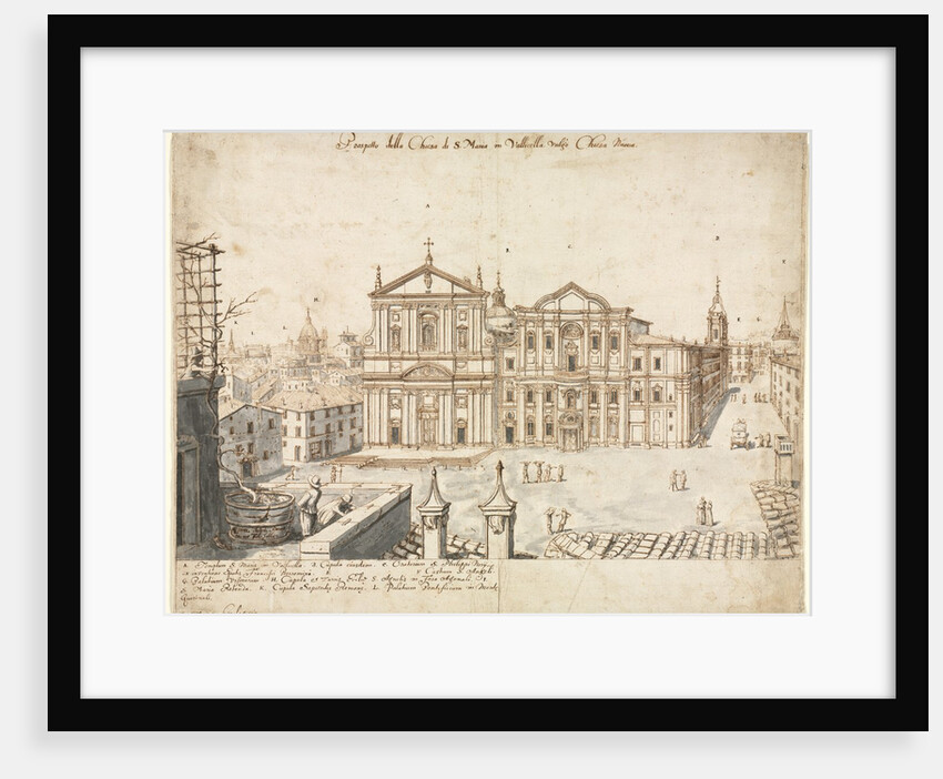 Eighteen Views of Rome: The Church of Santa Maria in Vallicella, 1665 by Lievin Cruyl